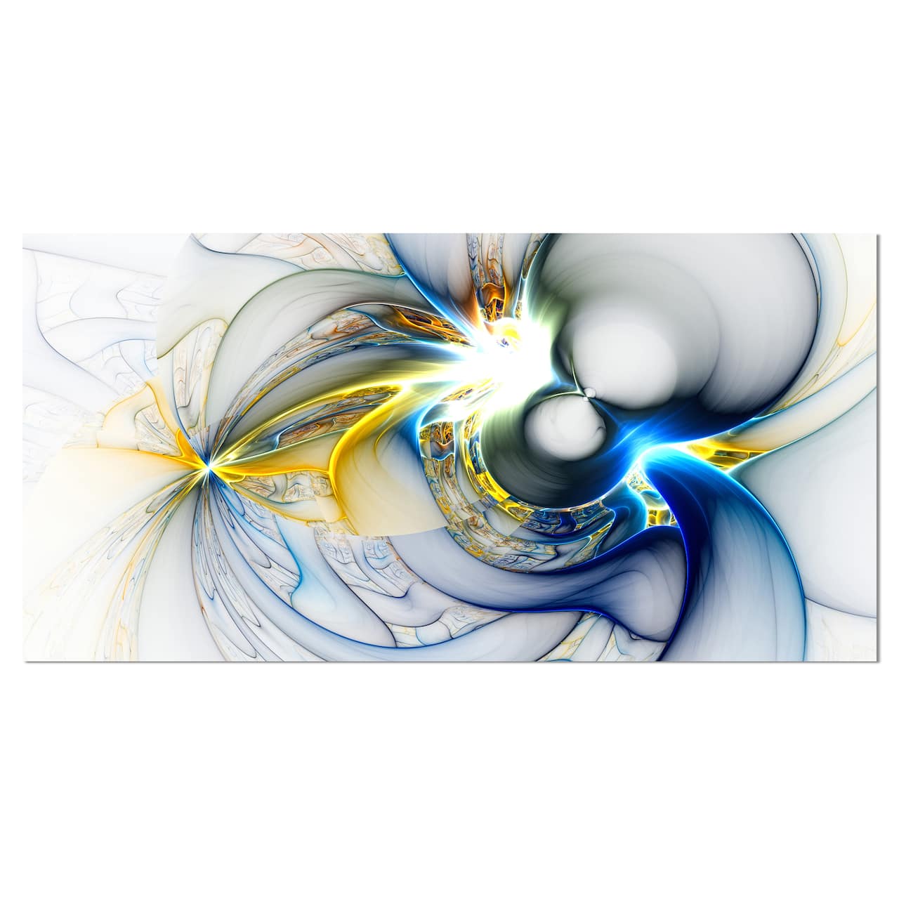 Designart - Shining Multi Colored Plasma - Abstract Wall Art Canvas